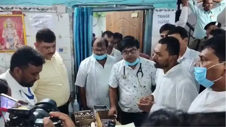 हाजीपुर सदर अस्पताल में स्वास्थ्य मंत्री का छापा, खुली पोल