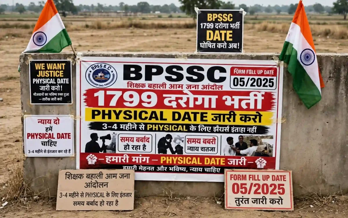 Bihar SI PET Date: गांधी मैदान में उमड़ी भीड़, दरोगा अभ्यर्थियों का फूटा गुस्सा, बोले- जल्द हो तारीख का ऐलान