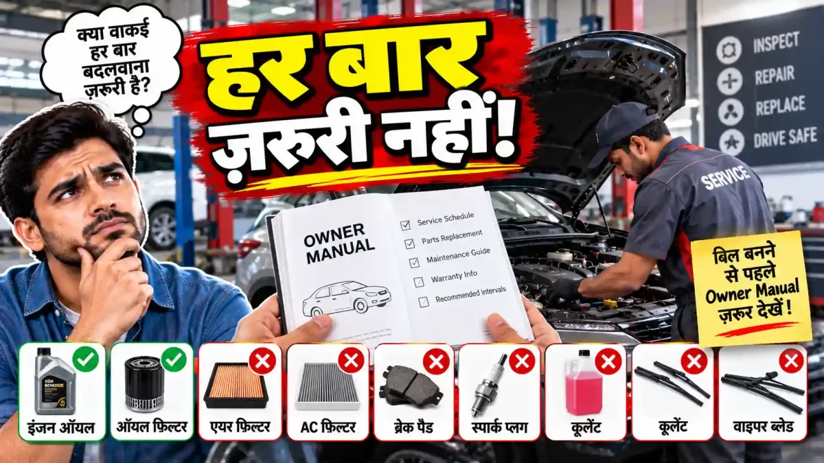 कार सर्विस का भारी भरकम बिल देखकर उड़ जाते हैं होश? जानें क्या सच में बदलवानी होती हैं ये चीजें