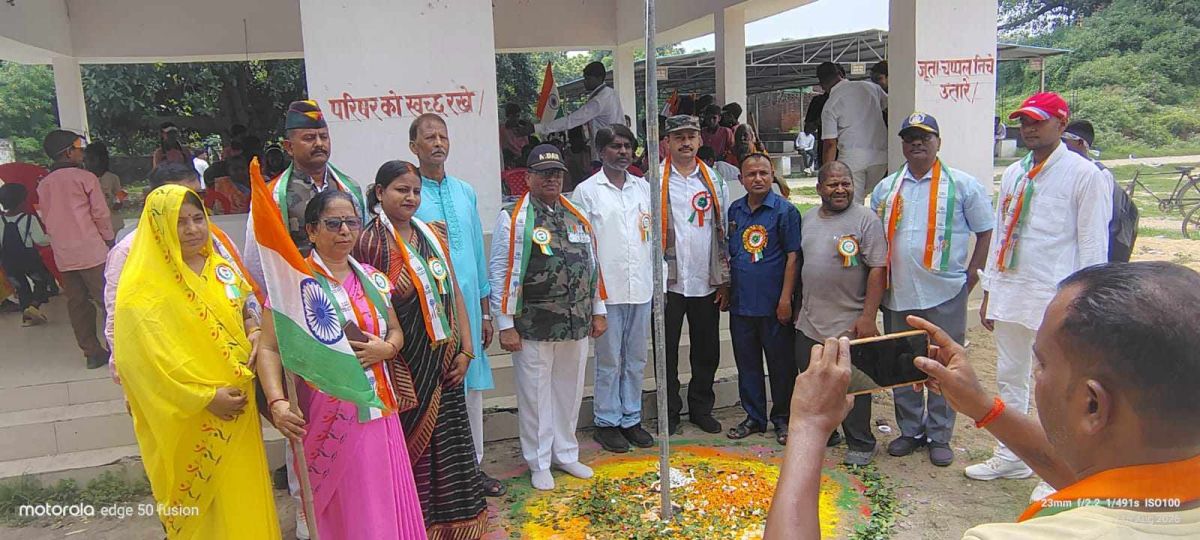 चंदौली: आजादी के 78 साल बाद इस ऐतिहासिक मंदिर में गूंजा राष्ट्रगान