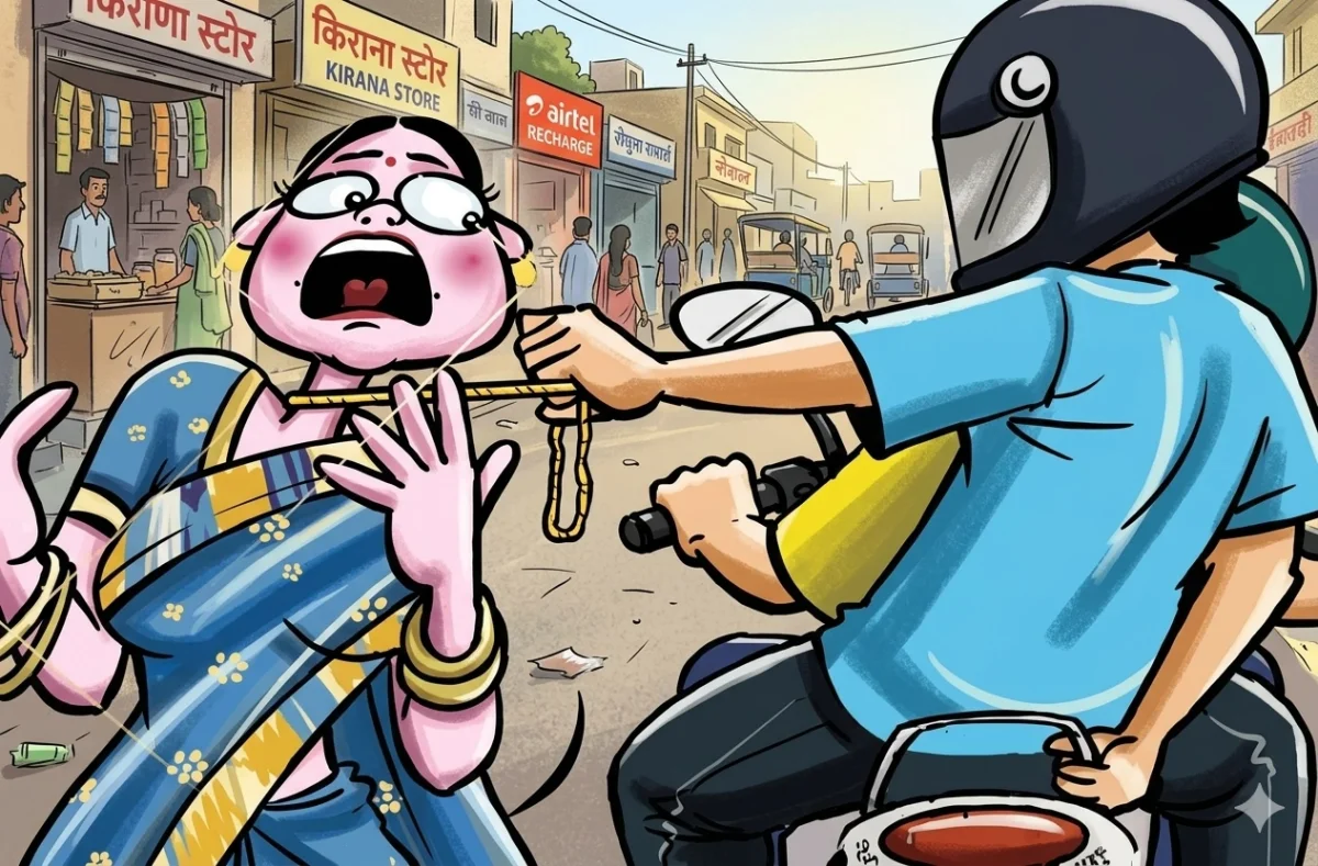 चंदौली में मॉर्निंग वॉक पर निकली महिला से चेन स्नेचिंग, पुलिस के उड़े होश