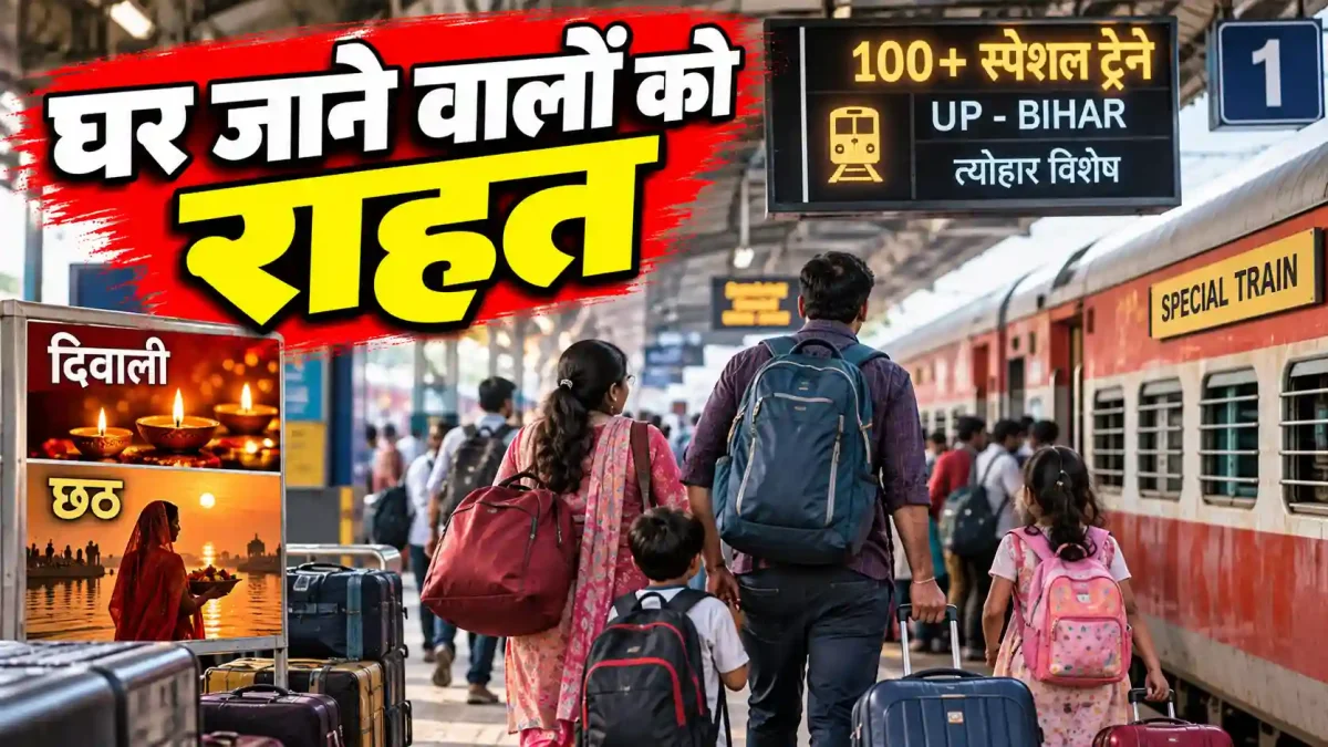 Diwali Chhath Special Trains 2026: वाराणसी और DDU से UP-Bihar जाने वालों के लिए बड़ी राहत, देखें पूरी लिस्ट