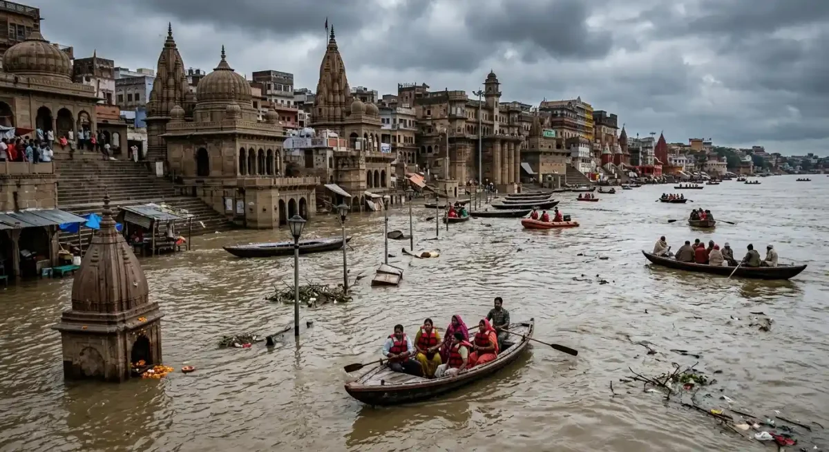 यूपी में कुदरत का तांडव: गंगा-यमुना उफान पर, प्रयागराज से वाराणसी तक बाढ़ का खतरा