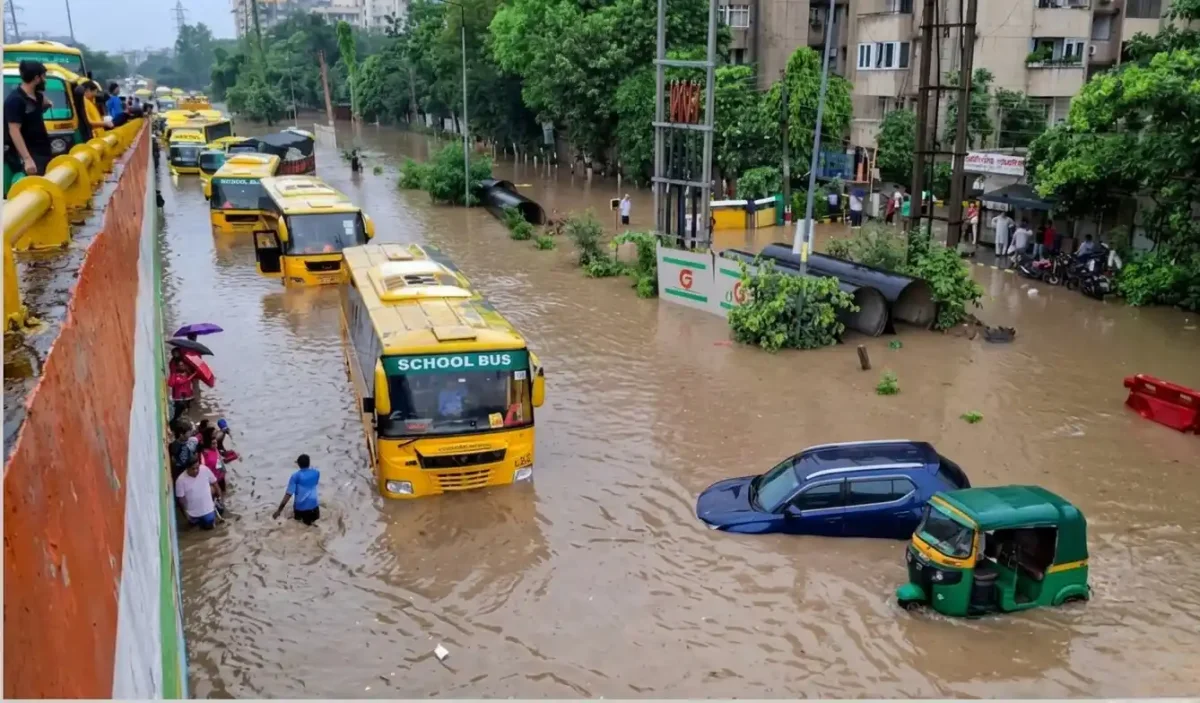 करोड़ों के फ्लैट और दो कौड़ी का ड्रेनेज सिस्टम! बारिश से गुरुग्राम फिर पानी-पानी