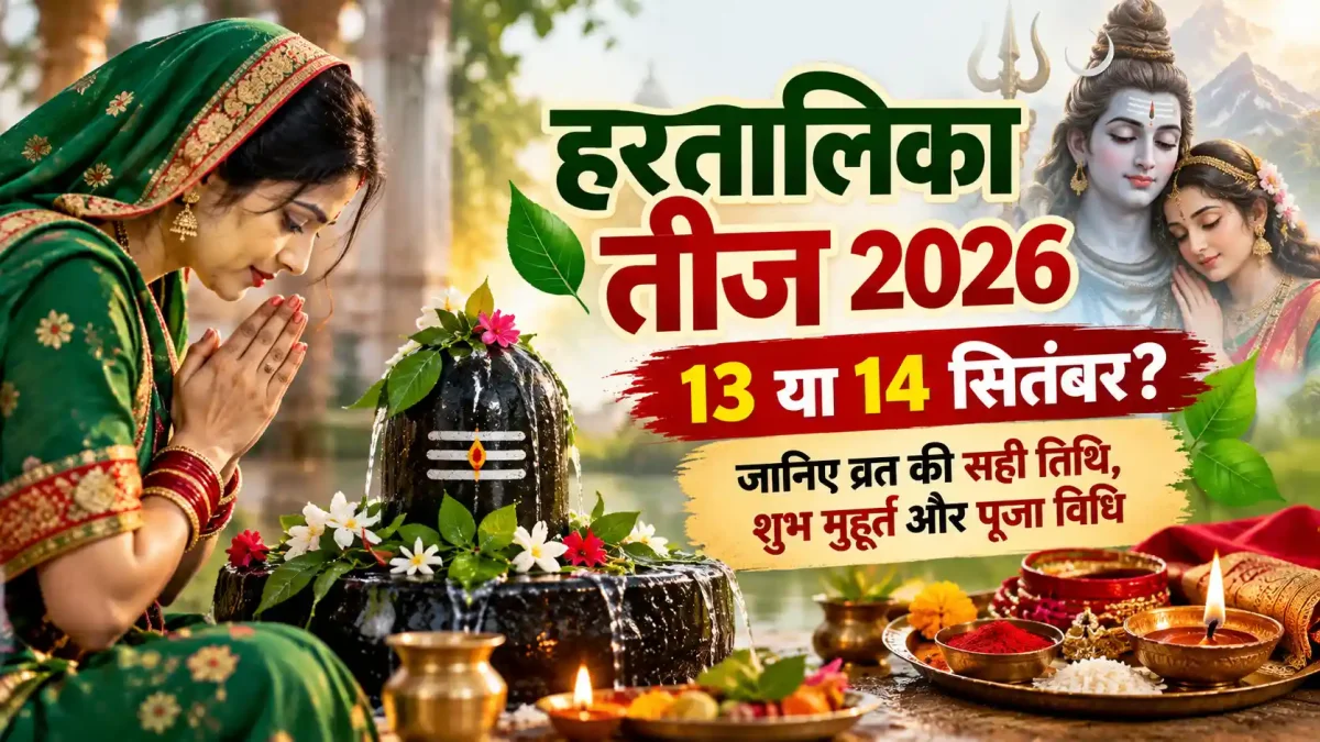 हरतालिका तीज 2026: 13 या 14 सितंबर? जानिए व्रत की सही तिथि, शुभ मुहूर्त और पूजा विधि