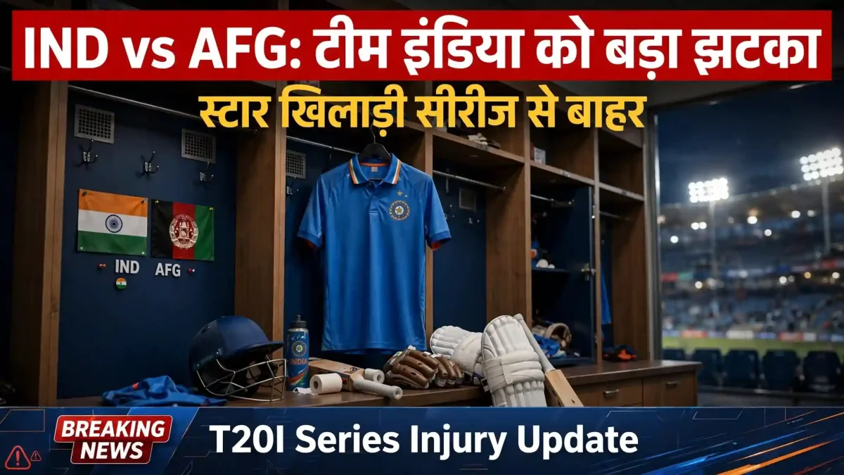 IND vs AFG: टीम इंडिया को बड़ा झटका, सीरीज से बाहर हुआ ये दिग्गज खिलाड़ी, कप्तान अय्यर की बढ़ी टेंशन