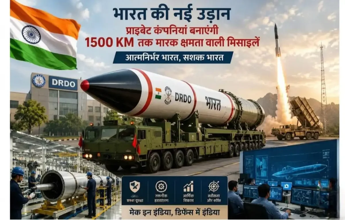 ड्रैगन और पाकिस्तान की नींद उड़ी! भारत की प्राइवेट कंपनियां अब बनाएंगी 1,500 किमी रेंज की मिसाइलें