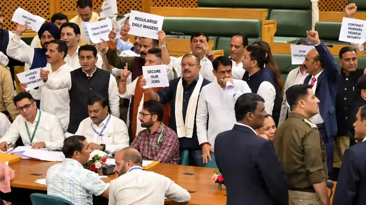 जम्मू-कश्मीर विधानसभा में गूंजा कर्मचारियों का दर्द, सरकार को घेरा