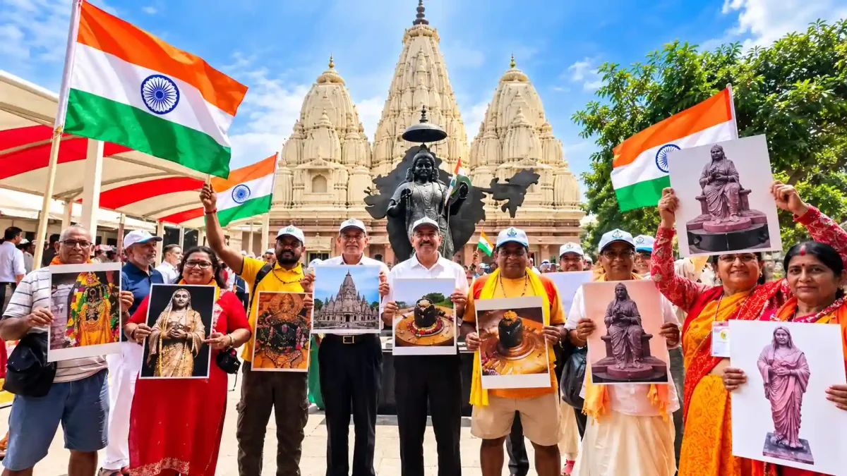 काशी विश्वनाथ धाम से गूंजा विश्व शांति का संदेश, भारत माता की प्रतिमा के सामने विशेष प्रार्थना
