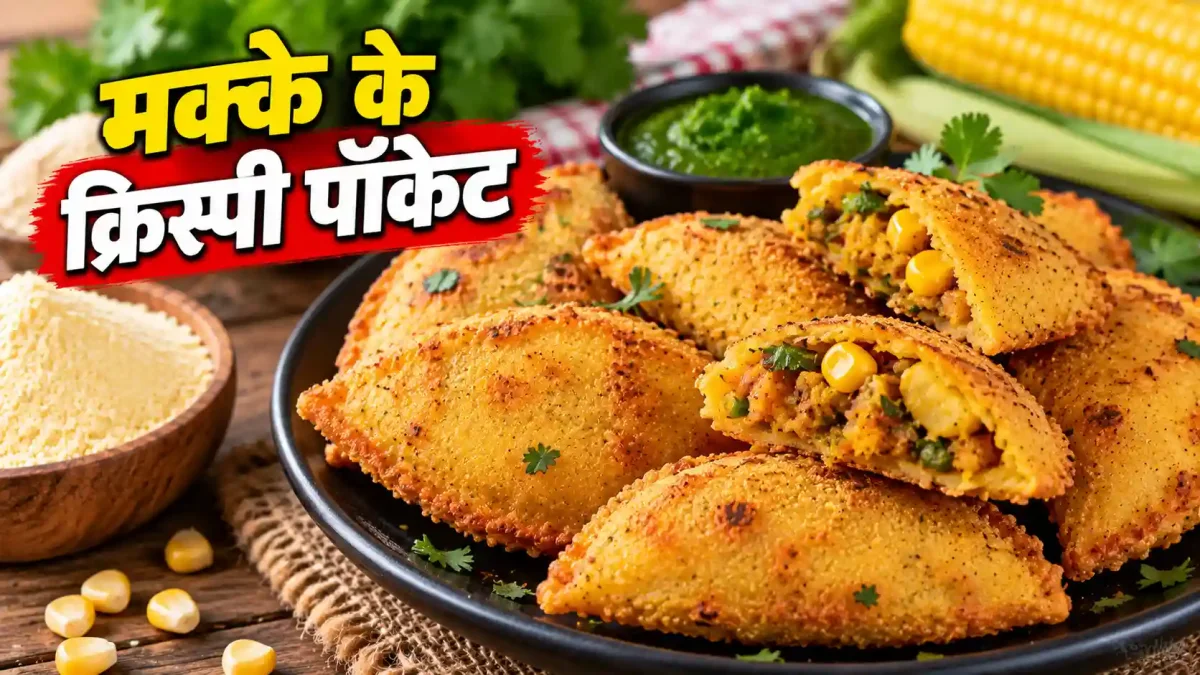 मक्के के आटे से बनाएं कुरकुरे पॉकेट, स्वाद ऐसा कि भूल जाएंगे समोसा