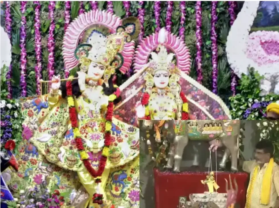 मथुरा में कृष्ण जन्मोत्सव: द्वापर जैसी लौटी रात, गूंजे जयकारे