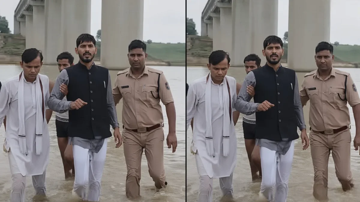 मुरैना में चंबल नदी में कूदे कांग्रेस नेता, स्टीमर बंद होने से मचा था बवाल