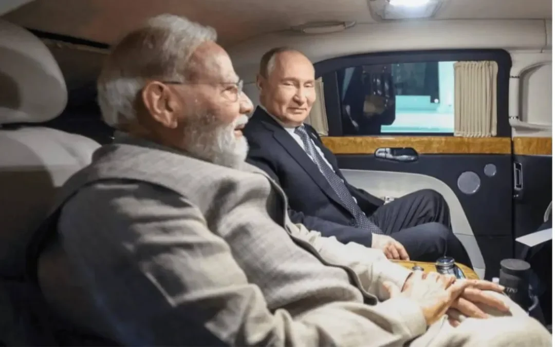 पुतिन और पीएम मोदी की कार यात्रा: कूटनीति के नए समीकरण और दुनिया की नजरें