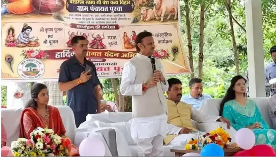 रीवा में अनूठी पहल: उप मुख्यमंत्री ने गौ अभ्यारण्य में मनाई कान्हा की जयंती, गूंजे जयकारे