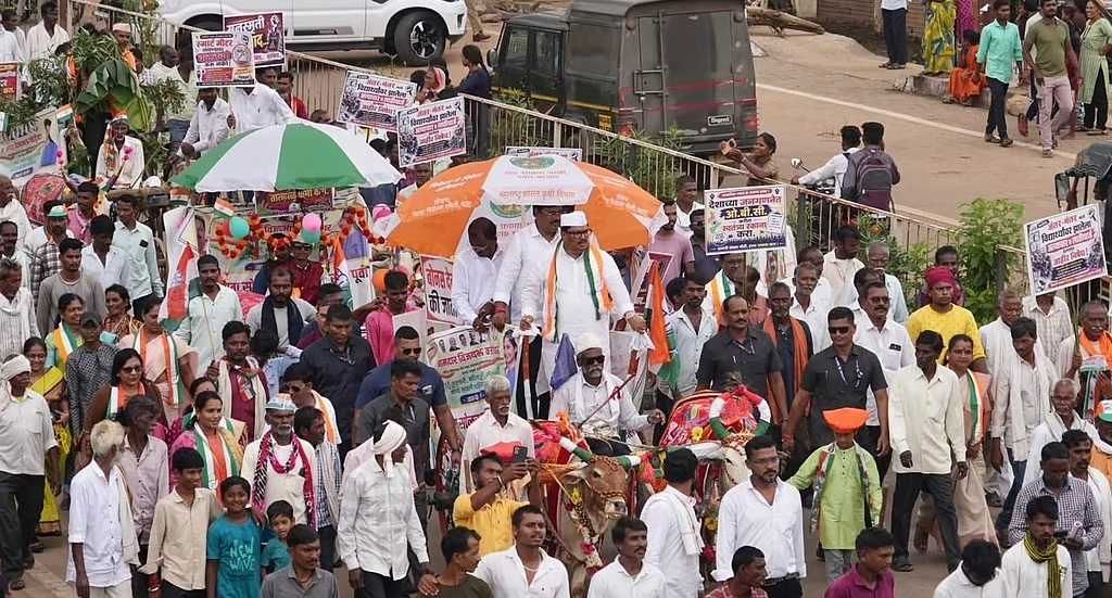 सावली में कांग्रेस का जनआक्रोश मोर्चा: बारिश में भी गूंजा सरकार के खिलाफ हल्ला