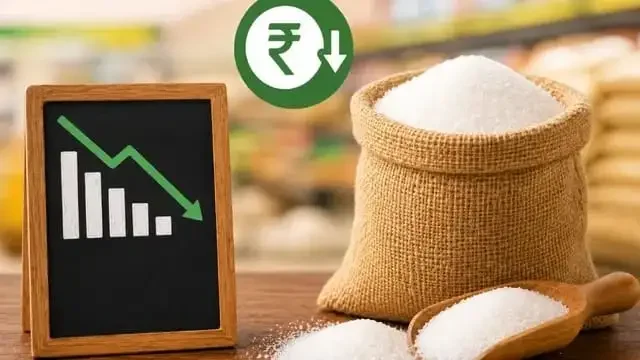 चीनी के दामों में भारी गिरावट, महंगे स्टॉक का खेल खत्म, जानें कब मिलेगी सस्ती चीनी