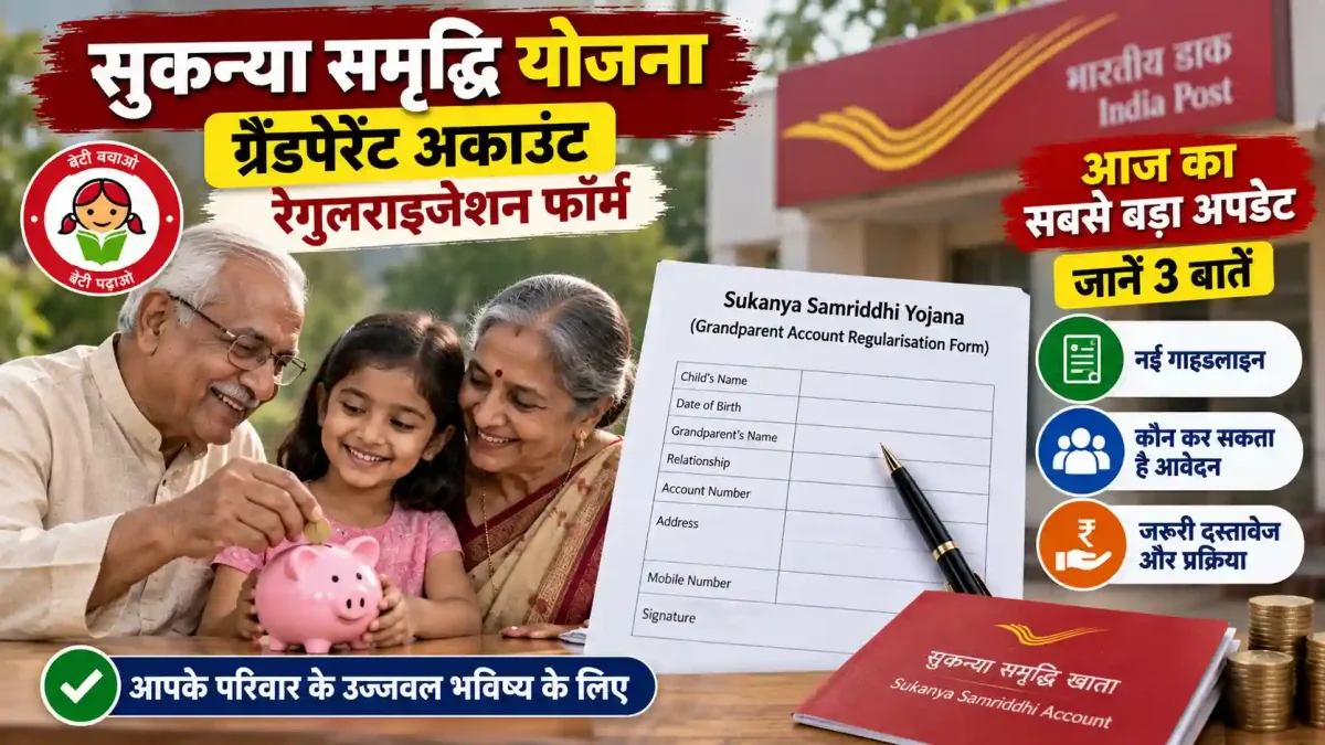 Sukanya Samriddhi Yojana Grandparent Account Regularisation Form: आज का सबसे बड़ा अपडेट, जानें 3 बातें जो आपको जरूर पता होनी चाहिए
