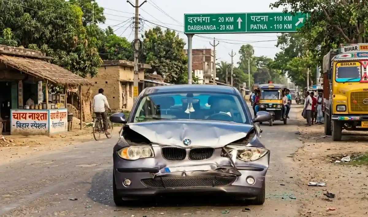 बिहार के सुपौल में दर्दनाक हादसा: कीर्तन कर रहे लोगों पर काल बनकर टूटी बेकाबू कार, 3 की मौत