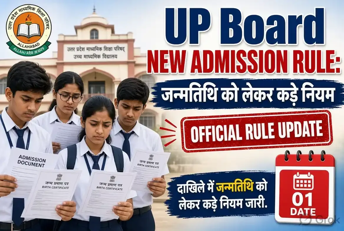 UP Board New Admission Rule: दाखिले में जन्मतिथि को लेकर कड़े नियम जारी