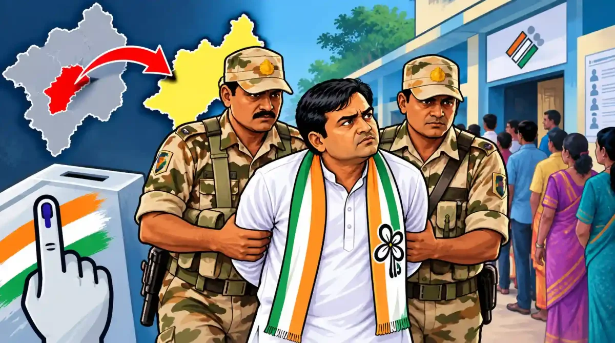 पश्चिम बंगाल उपचुनाव से पहले बड़ा सियासी भूचाल, रेजीनगर उम्मीदवार गिरफ्तार